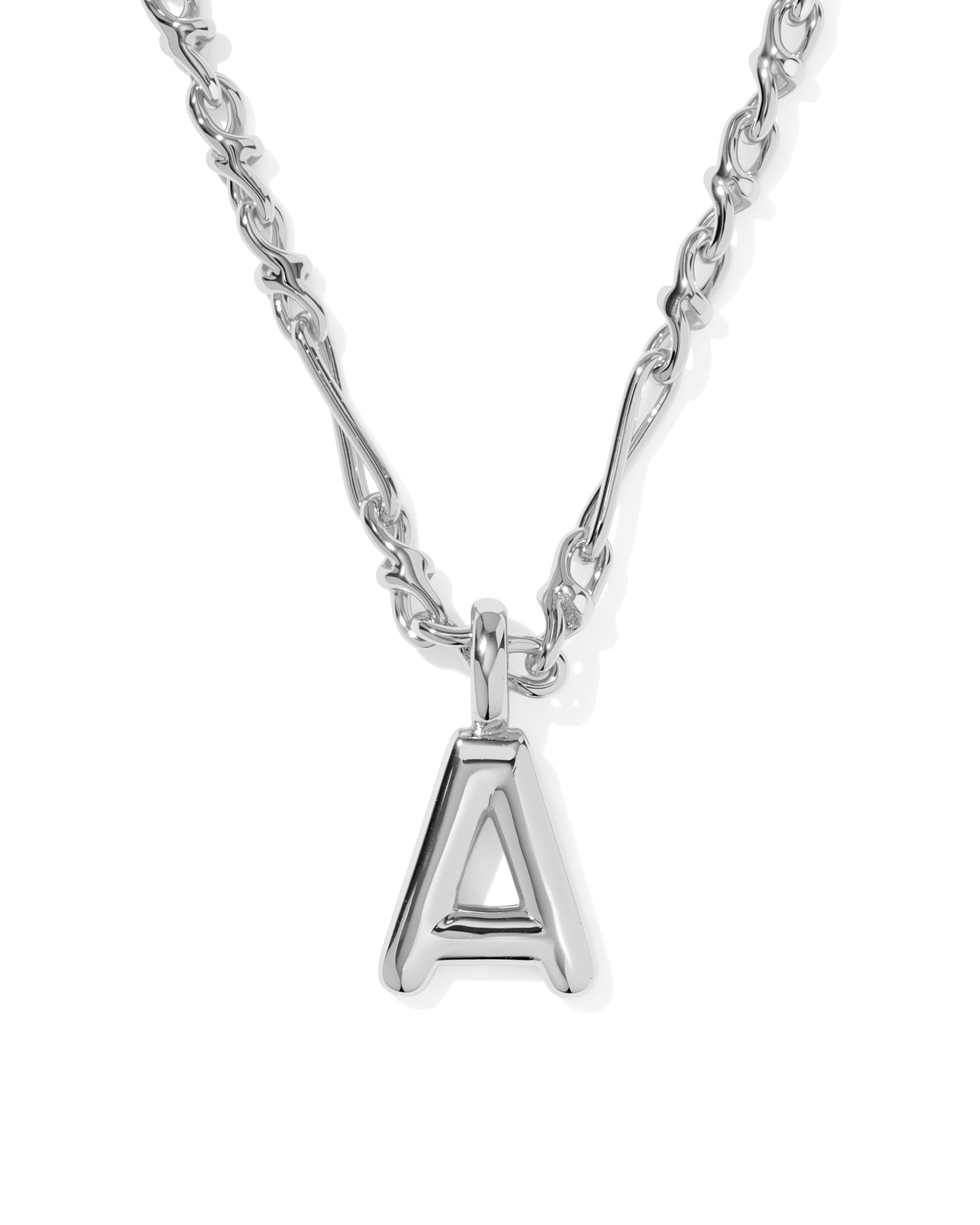 Kendra Scott Bubble Letter A Short Pendant Necklace