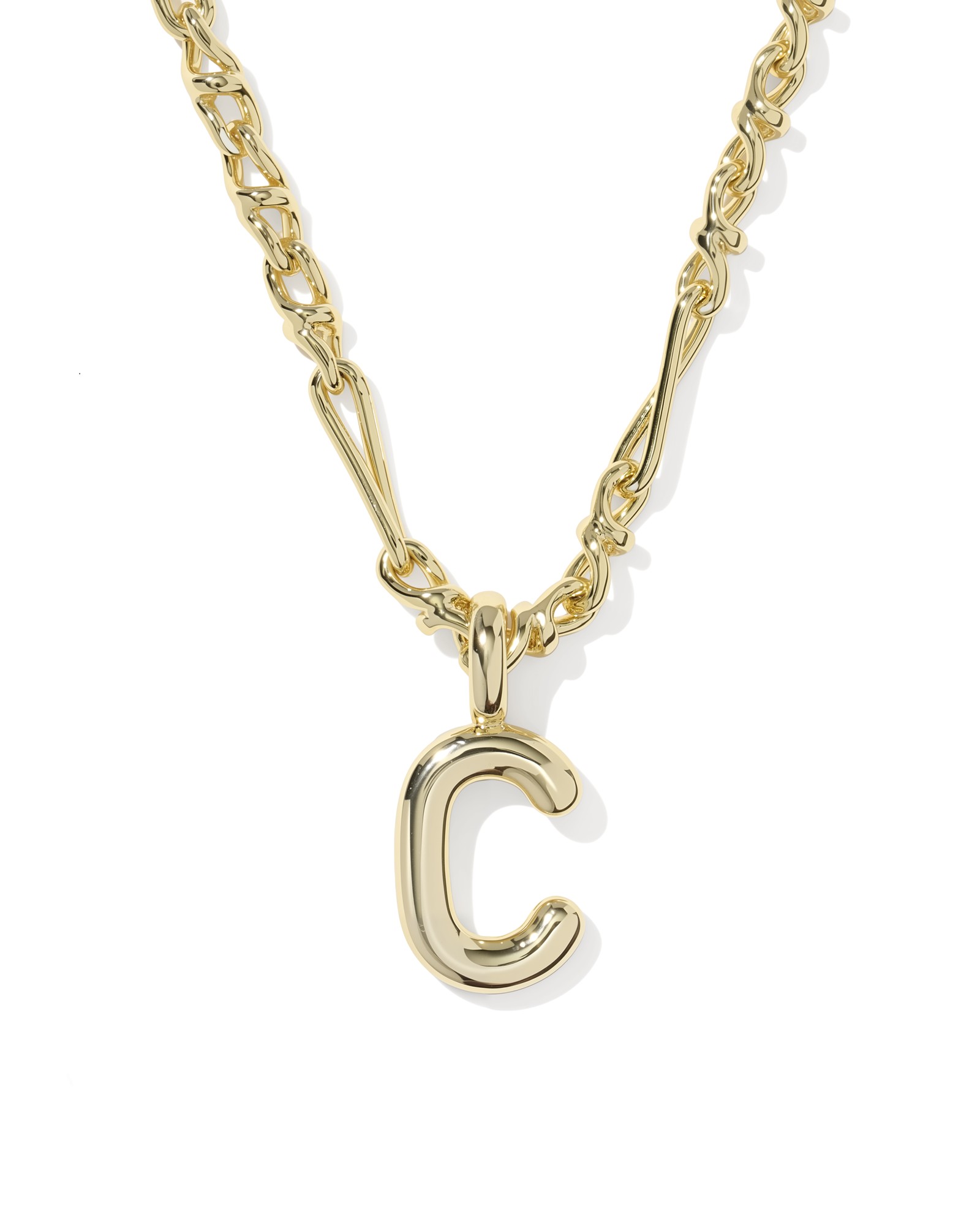 Kendra Scott Bubble Letter C Short Pendant Necklace