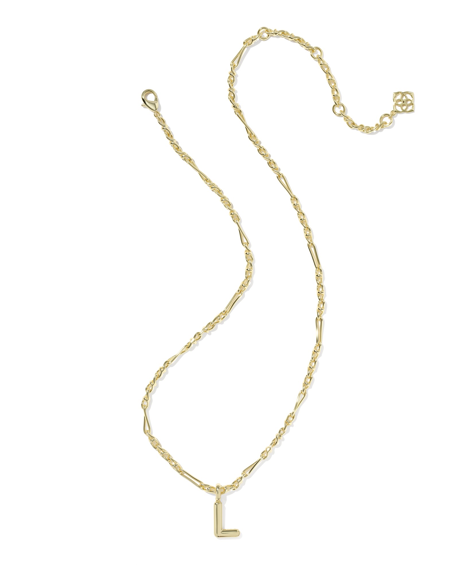 Kendra Scott Bubble Letter L Short Pendant Necklace