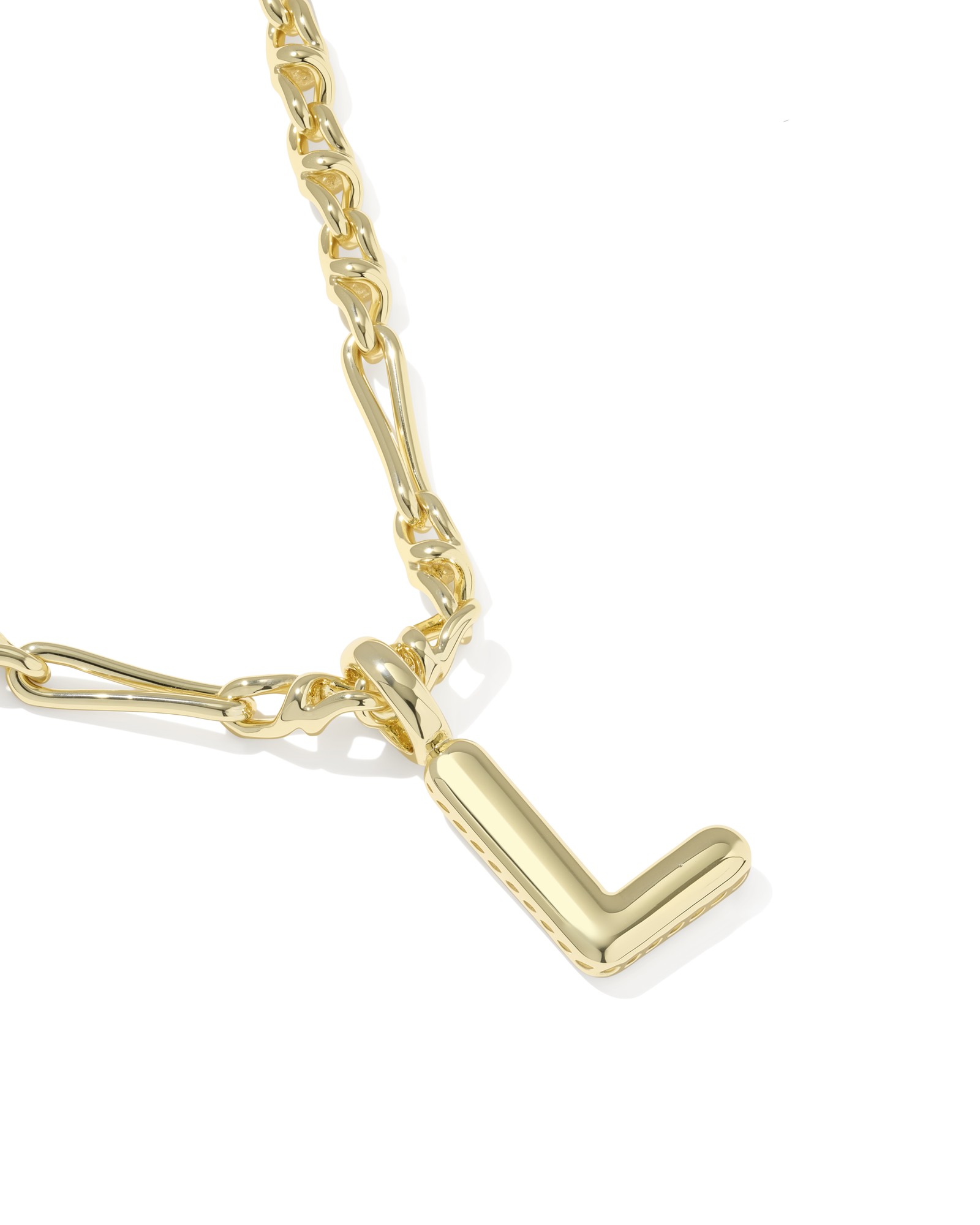 Kendra Scott Bubble Letter L Short Pendant Necklace