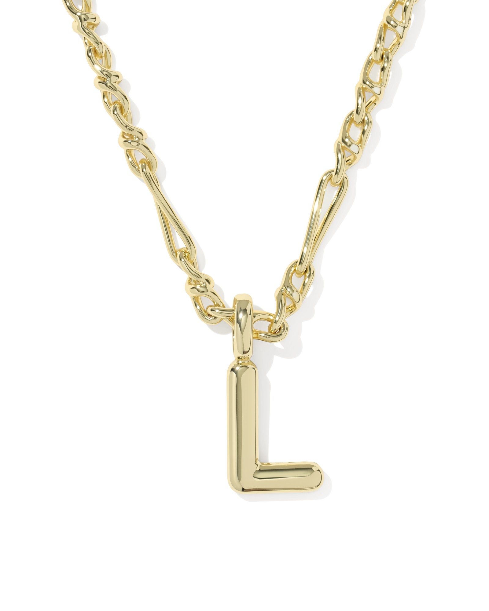 Kendra Scott Bubble Letter L Short Pendant Necklace