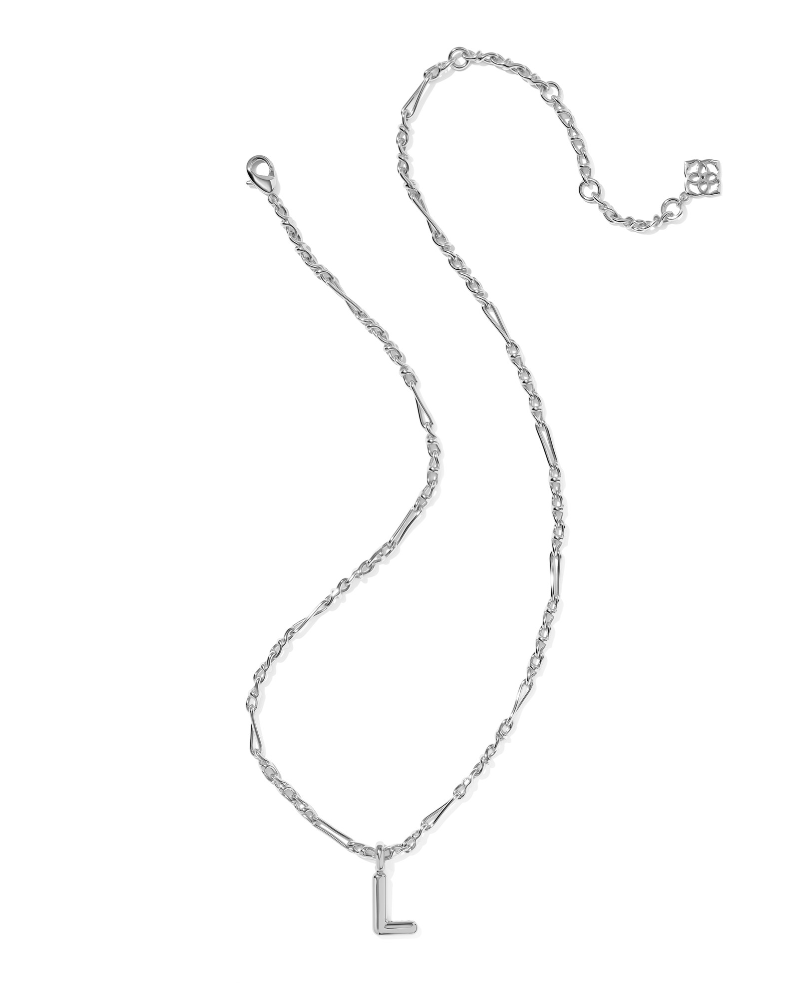 Kendra Scott Bubble Letter L Short Pendant Necklace
