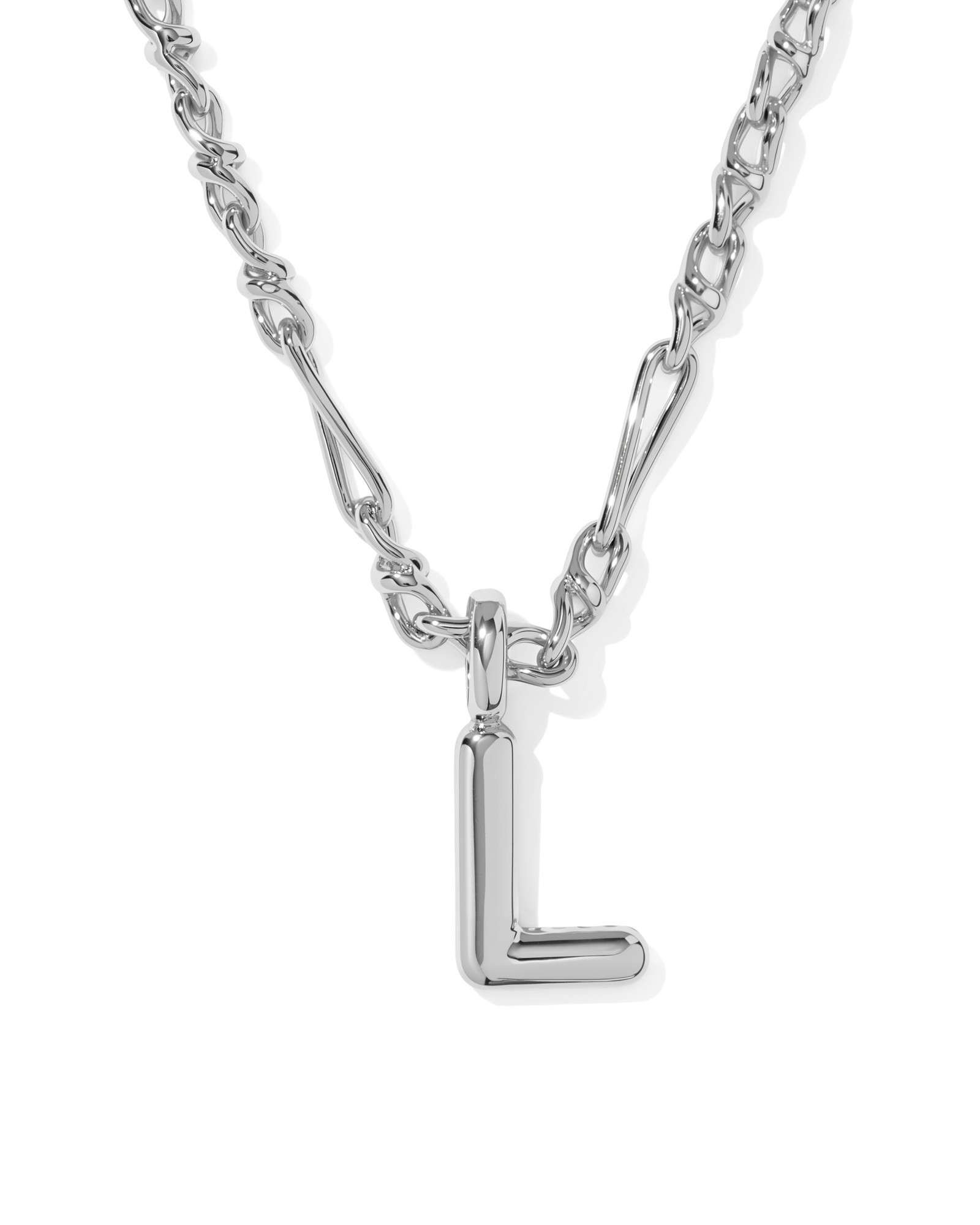 Kendra Scott Bubble Letter L Short Pendant Necklace