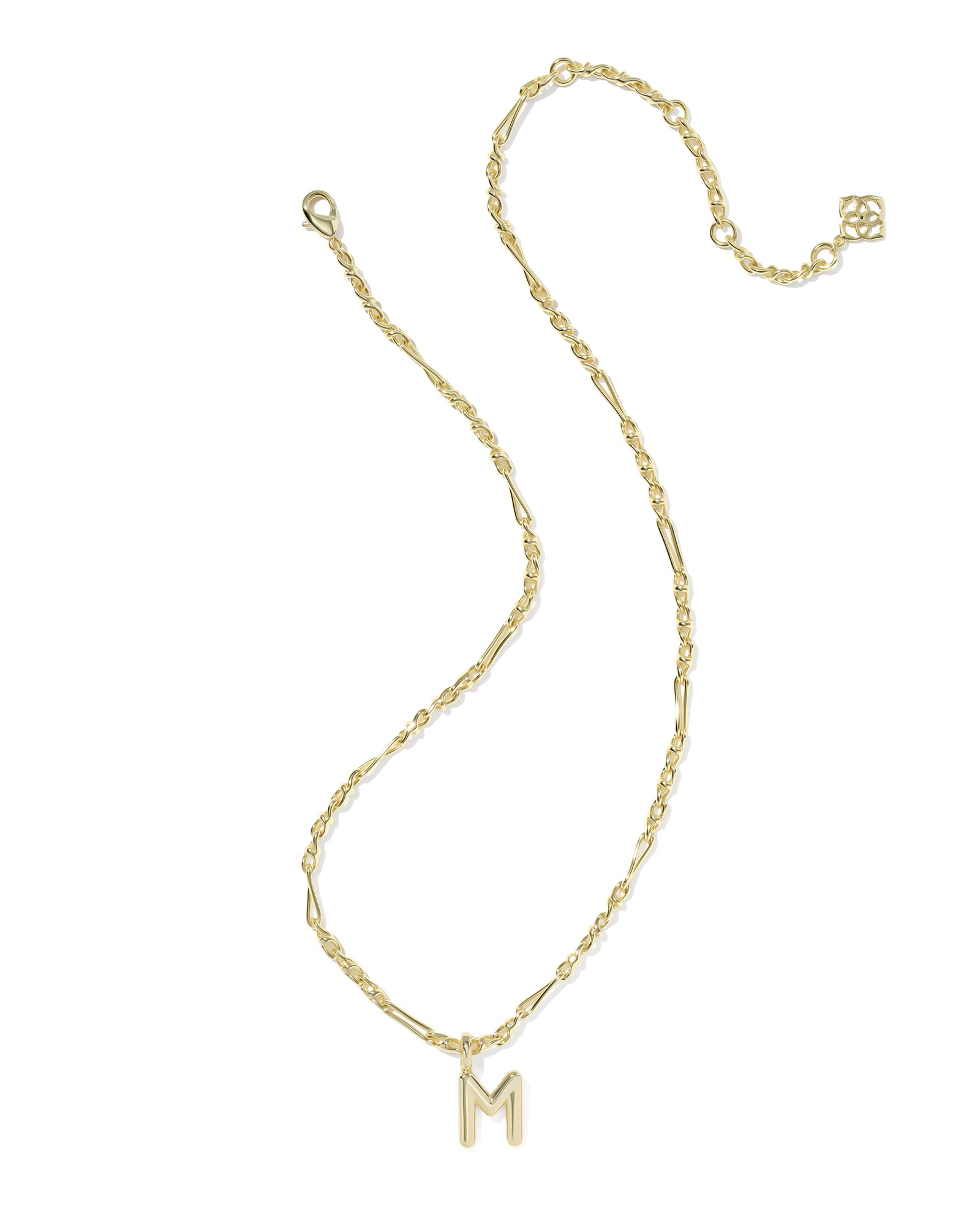 Kendra Scott Bubble Letter M Short Pendant Necklace