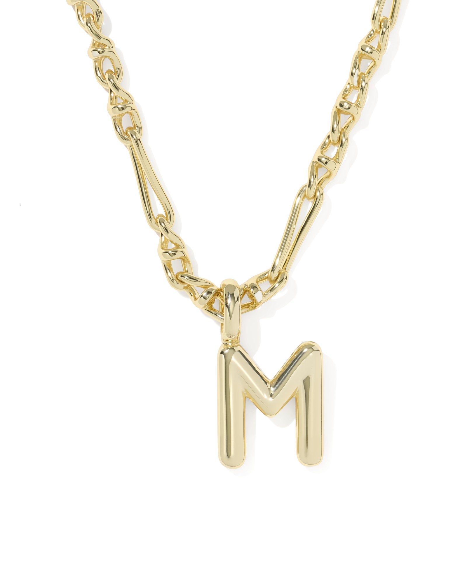 Kendra Scott Bubble Letter M Short Pendant Necklace