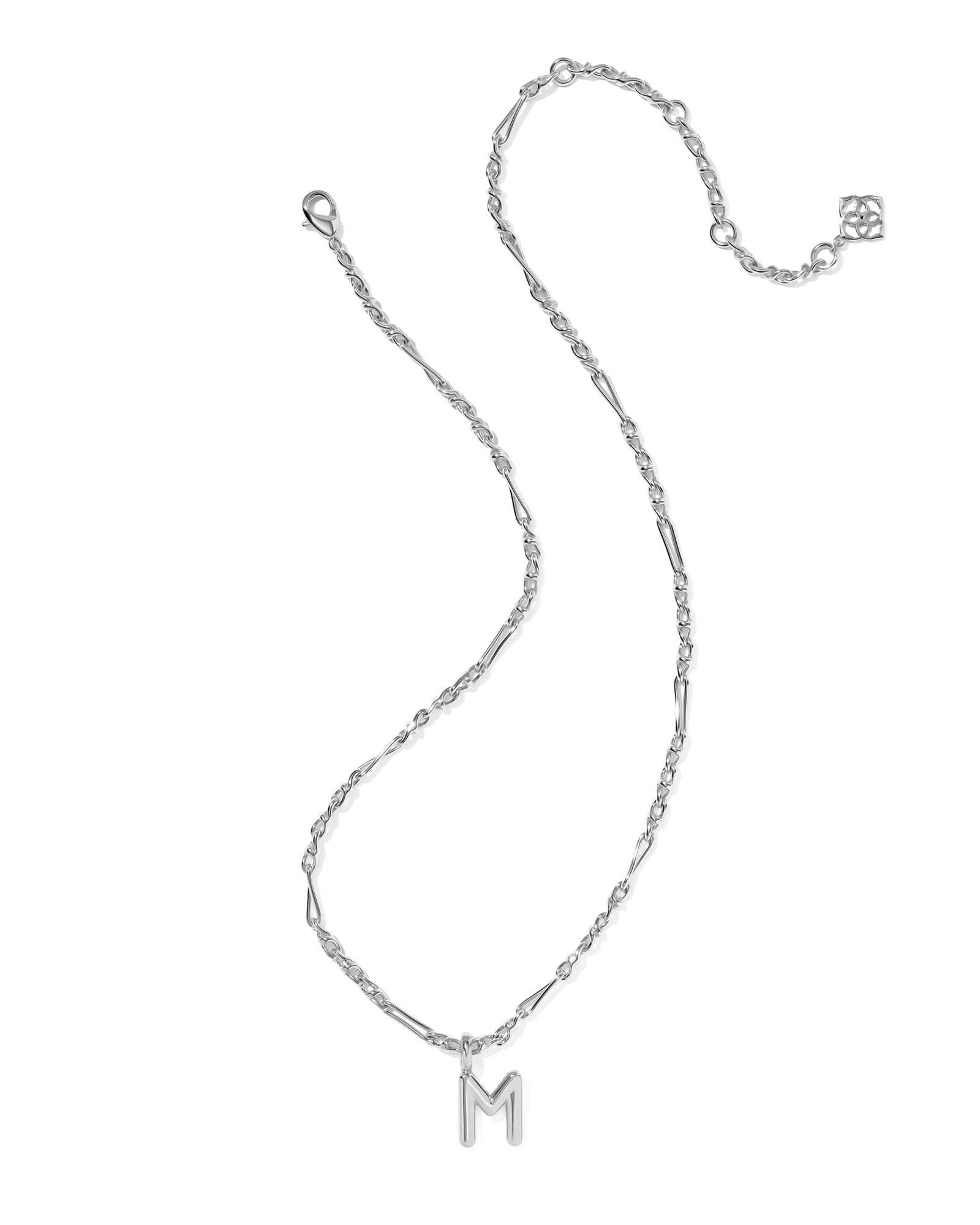 Kendra Scott Bubble Letter M Short Pendant Necklace