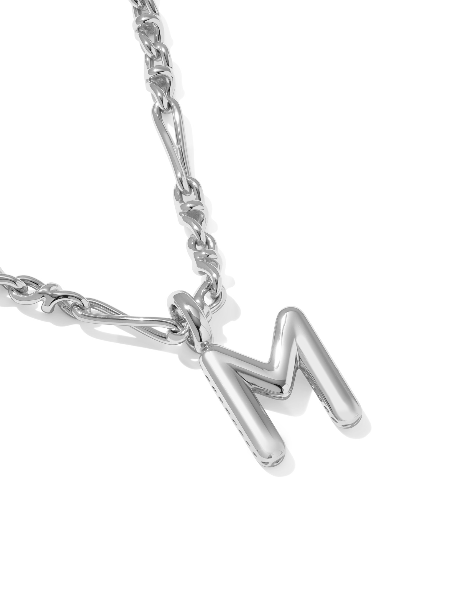 Kendra Scott Bubble Letter M Short Pendant Necklace