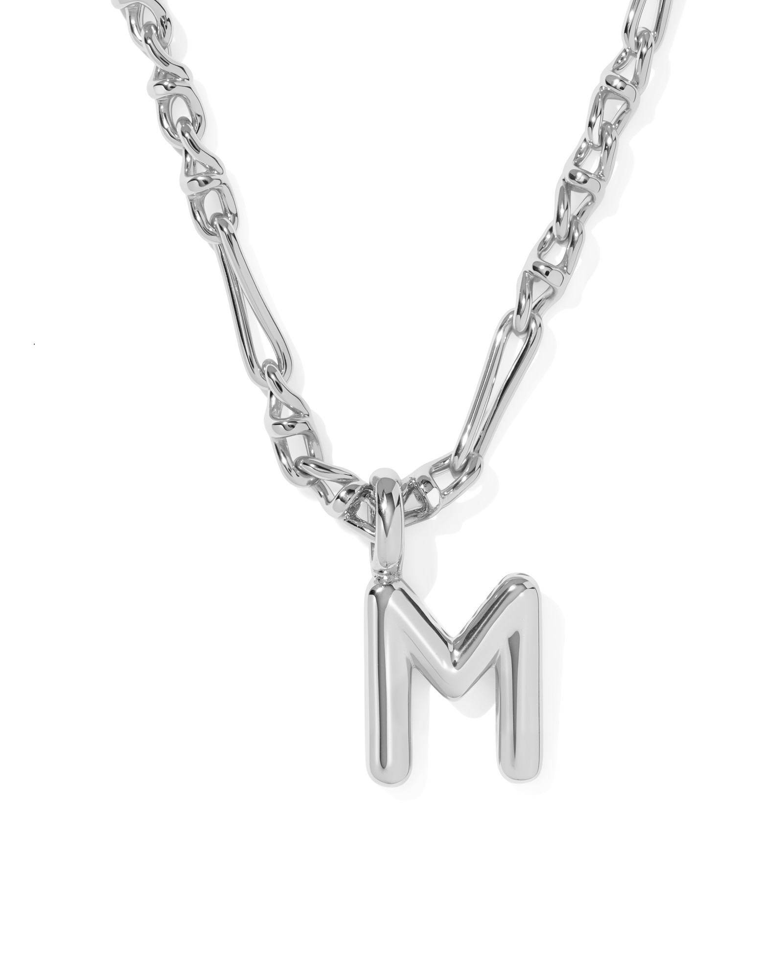 Kendra Scott Bubble Letter M Short Pendant Necklace