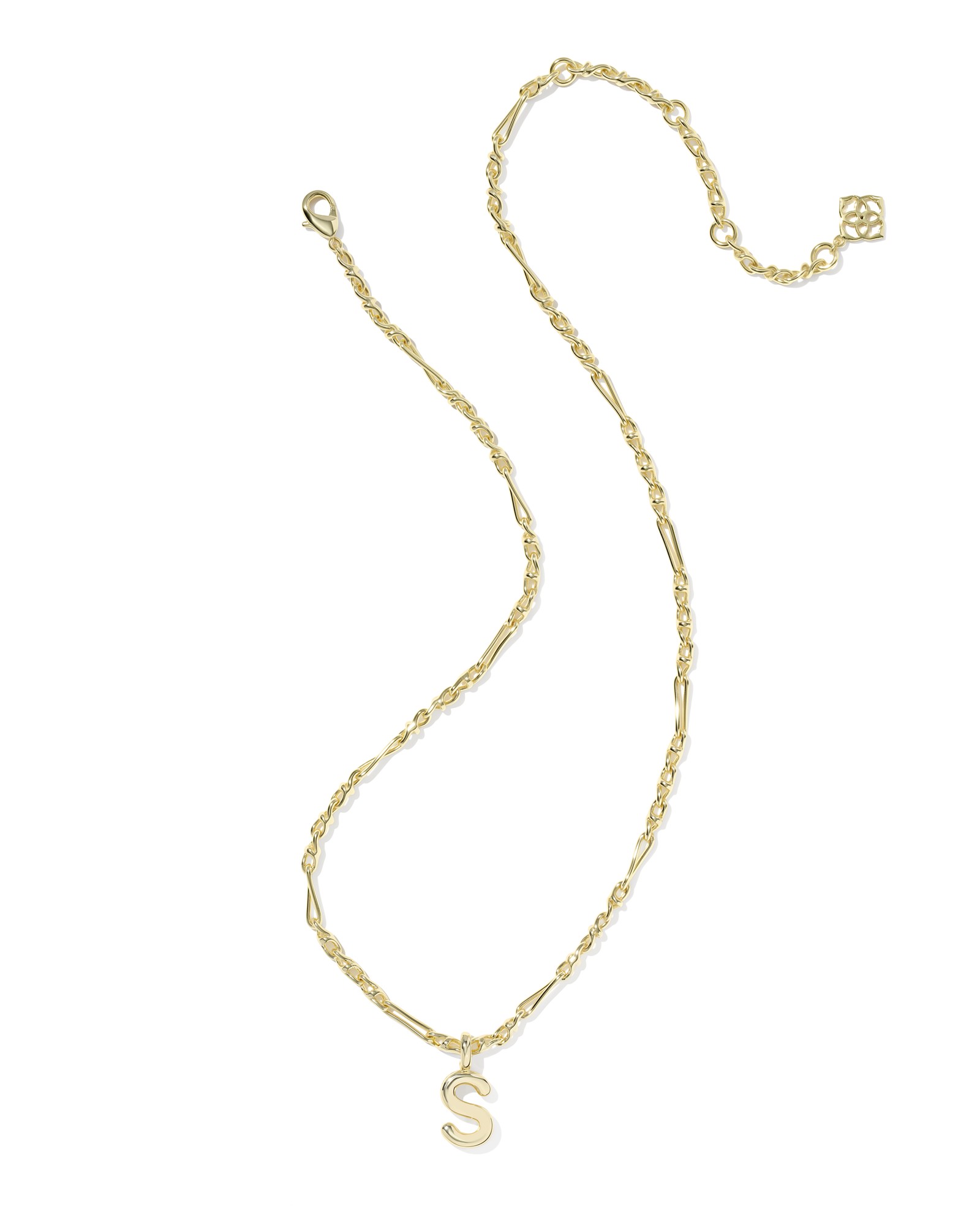Kendra Scott Bubble Letter S Short Pendant Necklace