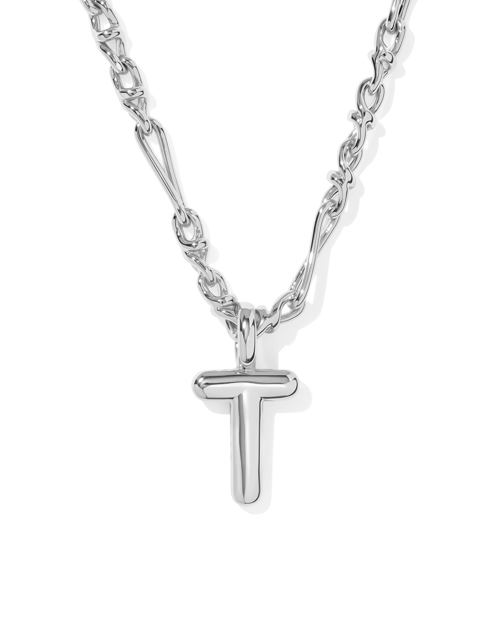 Kendra Scott Bubble Letter T Short Pendant Necklace
