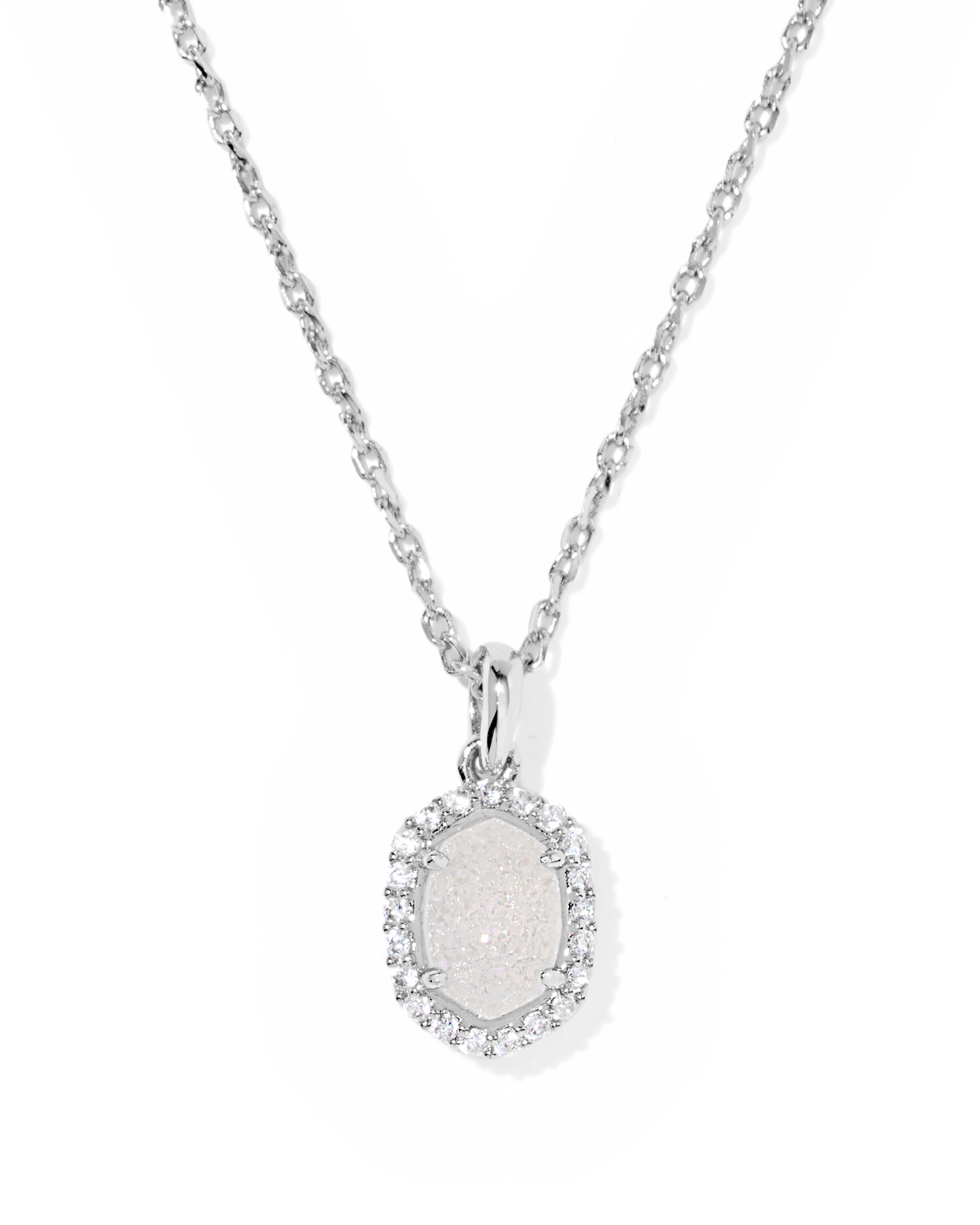 Kendra Scott Daphne Crystal Frame Short Pendant Necklace
