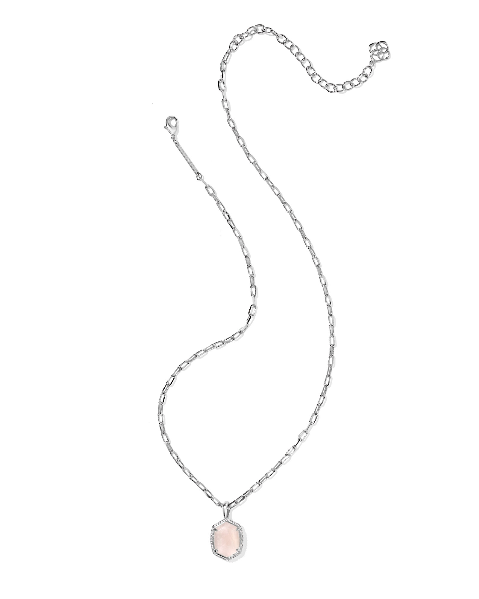 Kendra Scott Daphne Pave Frame Short Pendant Necklace