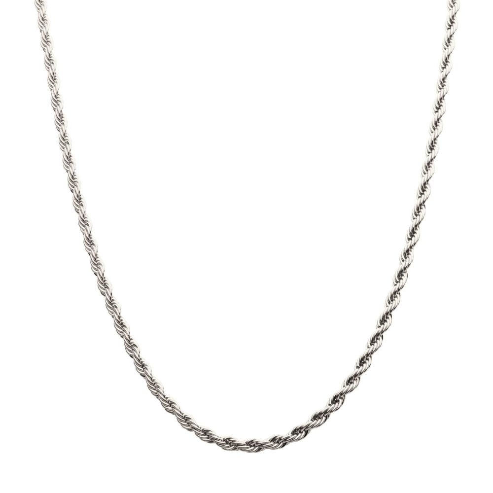 INOX 4mm 26 Inch Rope Chain Necklace