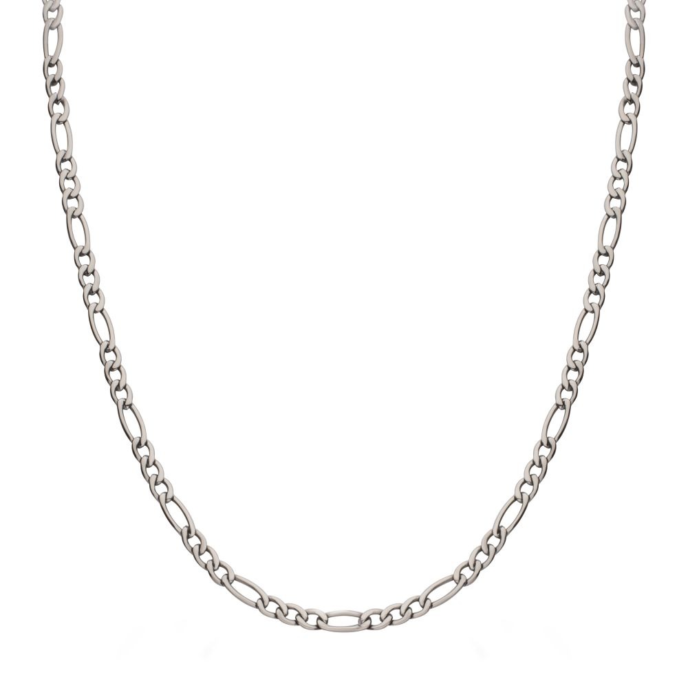 INOX 4.7mm 24 Inch Titanium Figaro Chain