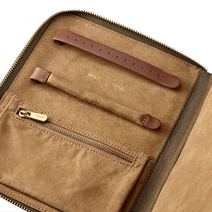 WOLF Ida Travel Zip Jewelry Portfolio