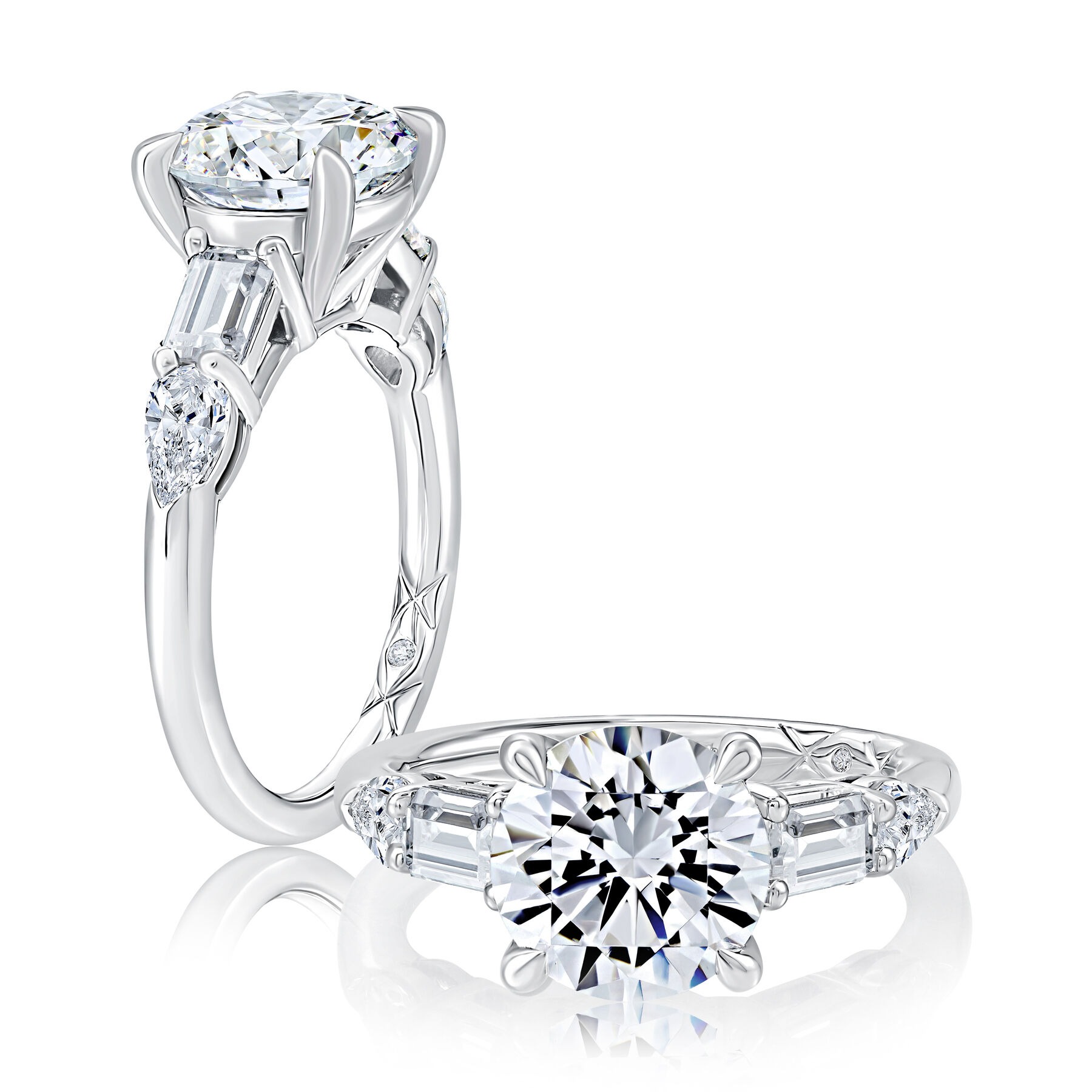 A Jaffe Sample Engagement Ring Mounting
