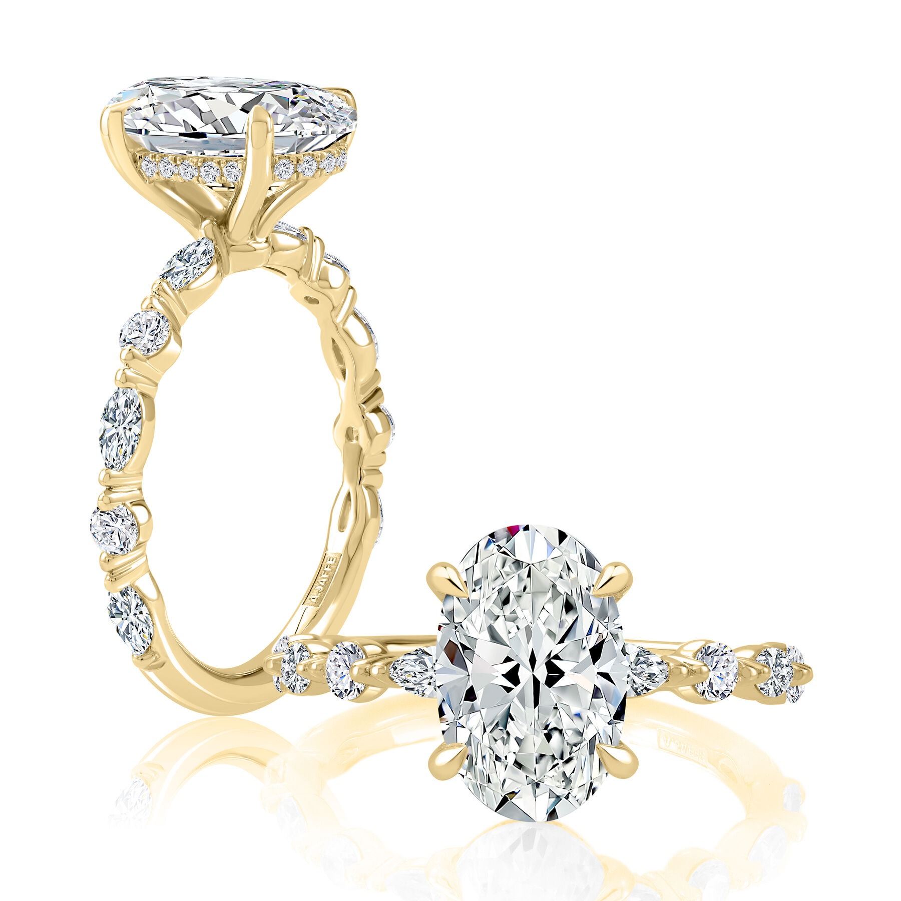A Jaffe Sample Engagement Ring Mounting