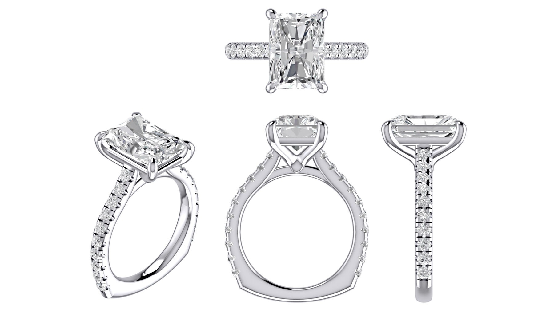 A Jaffe Sample Engagement Ring Mounting