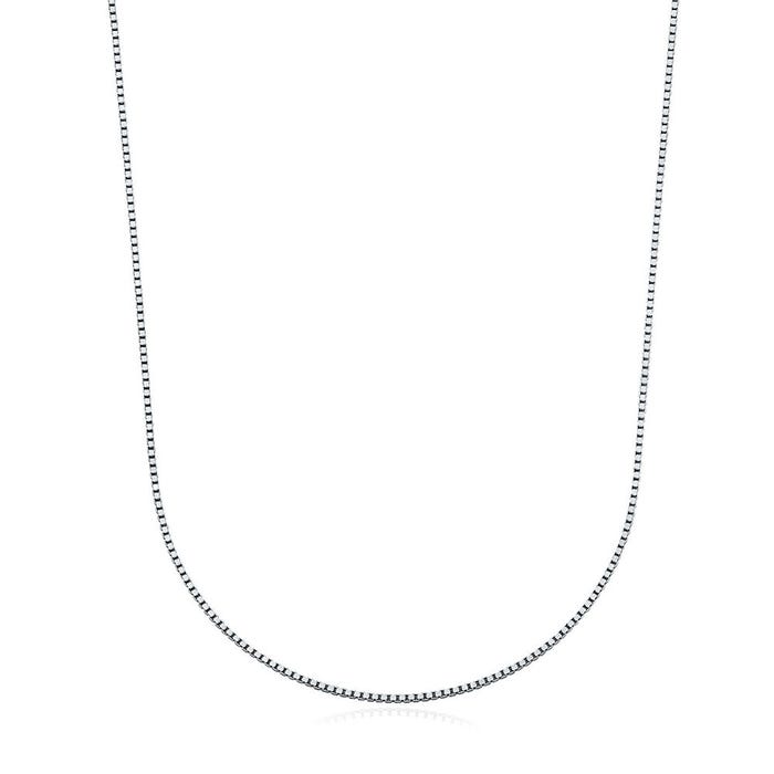 Aura by Martin Binder 0.6mm 18 Inch Box Chain Necklace