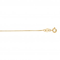 Aura By Martin Binder Gold 0.6mm Box Chain Necklace