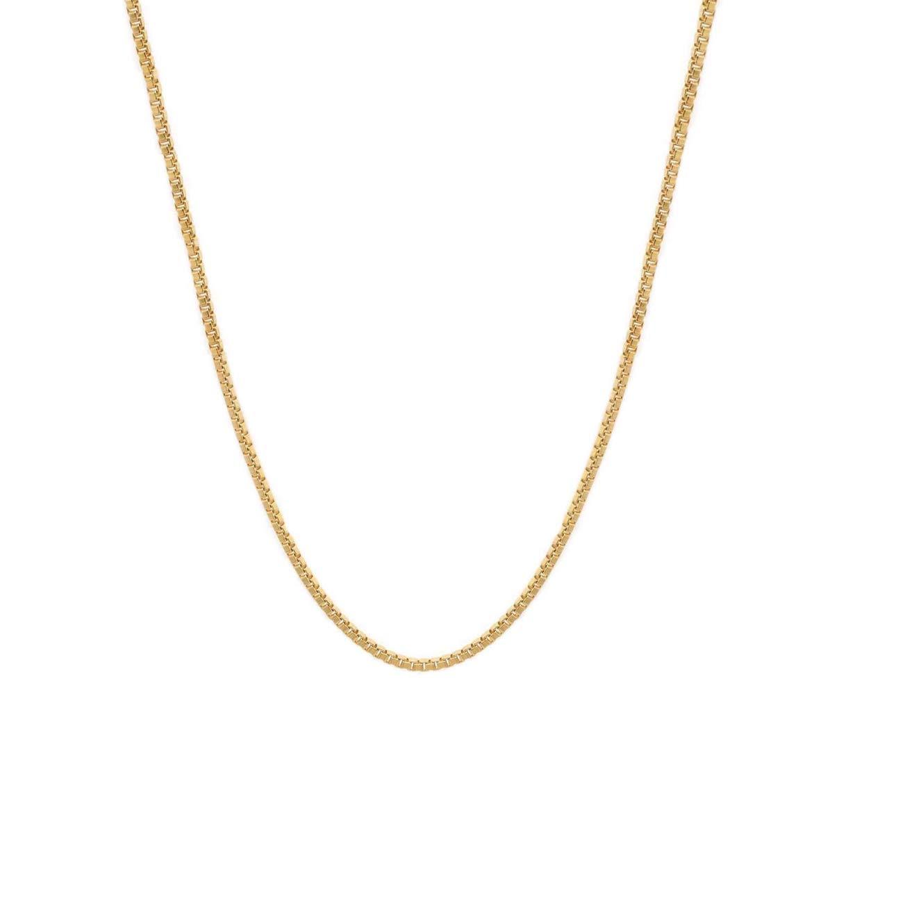 Aura By Martin Binder 1.0mm 24 Inch Box Chain Necklace