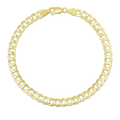 Aura By Martin Binder Gold 5.7mm Comfort Curb Chain Bracelet