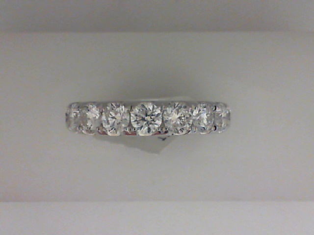 14K WHITE GOLD SHARED PRONG BAND WITH 1.49CTTW ROUND SI CLARITY & G COLOR DIAMONDS