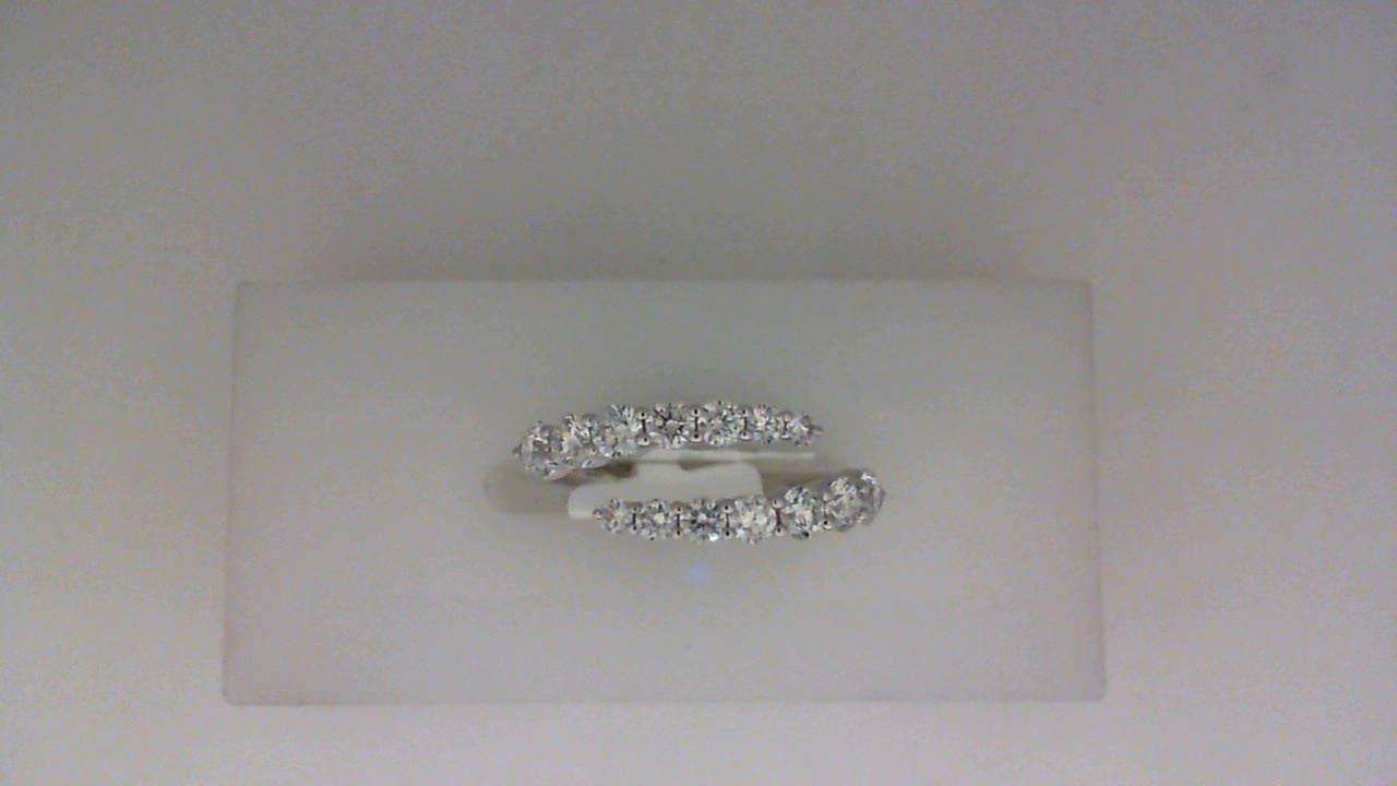 14K YELLOW GOLD OPEN BYPASS RING WITH .75CTTW ROUND SI CLARITY& G COLOR DIAMONDS