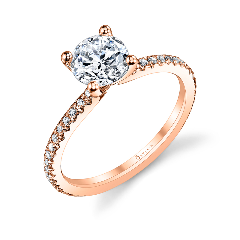 https://www.nfoxjewelers.com/upload/product/14K ROSE GOLD SEMI MOUNTING WITH .21CTTW ROUND SI1 CLARITY & GH COLOR DIAMONDS SET DOWN THE SHANK WITH A FOUR PRONG HEAD (FOR A 1.25CT ROUND CENTER)