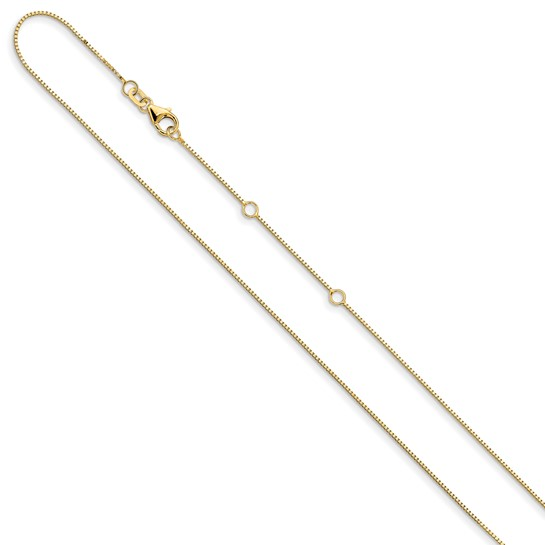 14K YELLOW GOLD 16+2