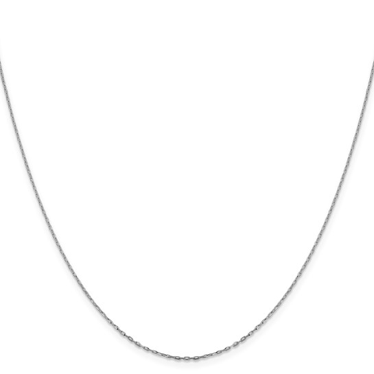 14K WHITE GOLD 18