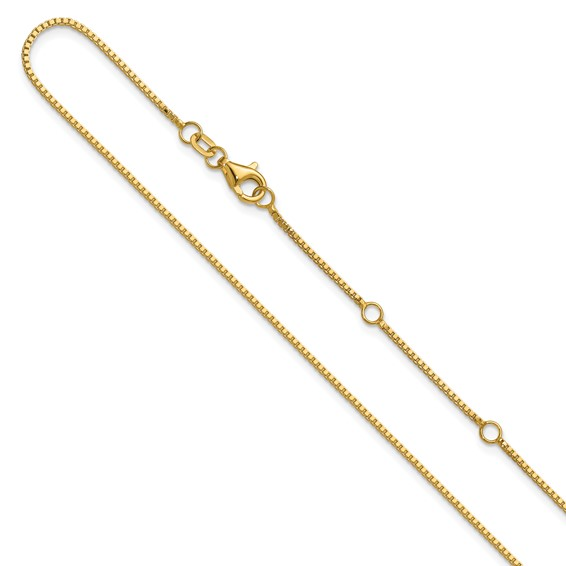 14K YELLOW GOLD 16+2