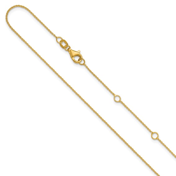 14K YELLOW GOLD 16+2