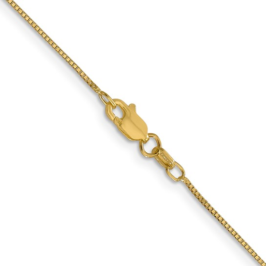 14K YELLOW GOLD 20" .7MM BOX CHAIN WITH A LOBSTER CLASP