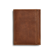 SHINOLA TRIFOLD WALLET NAVIGATOR MEDIUM BROWN LEATHER