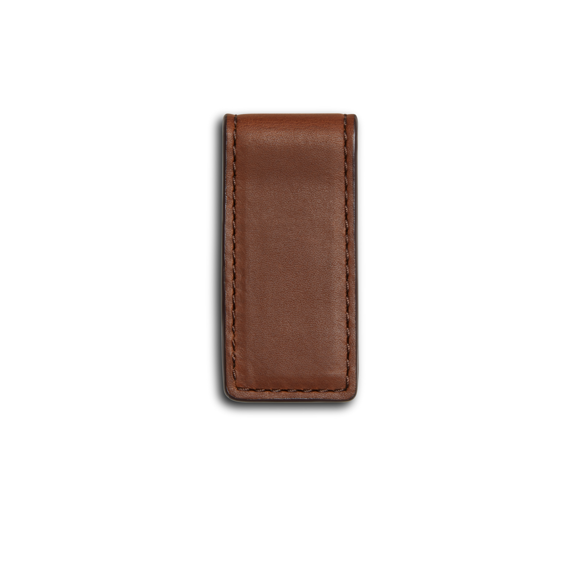 SHINOLA MAGNETIC MONEY CLIP NAVIGATOR - MEDIUM BROWN