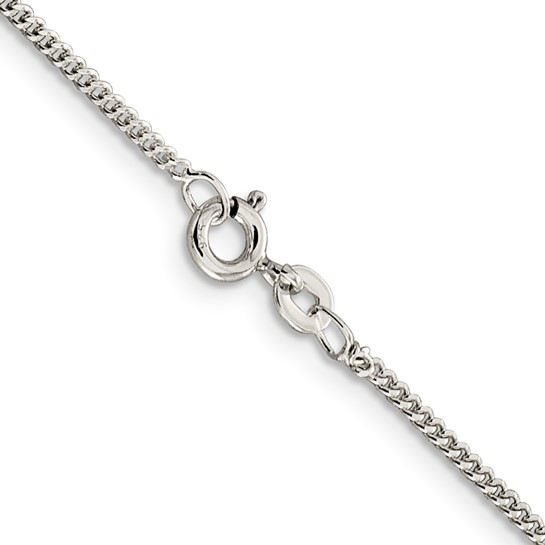 STERLING SILVER 22" 1.5MM CURB CHAIN WITH A SPRING CLASP