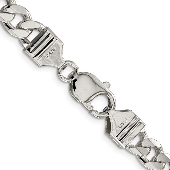 20" STERLING SILVER 8.3MM CURB CHAIN WITH A LOBSTER CLASP