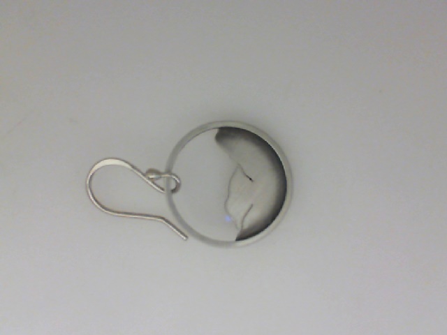 SARATOGA JEWELS STERLING SILVER MOUNTAINSCAPE SMALL CIRCLE EARRINGS