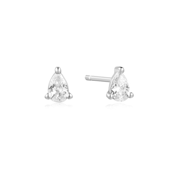 ANIA HAIE STERLING SILVER PEAR STUDS