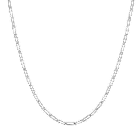 ANIA HAIE STERLING SILVER PAPER CLIP CHAIN NECKLACE