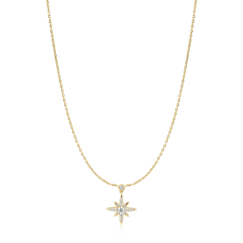 ANIA HAIE 14K GOLD PLATED ON STERLING SILVER GOLD SPARKLING NOVA STAR NECKLACE