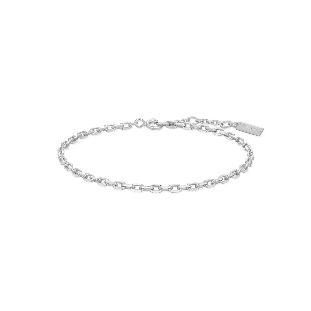 ANIA HAIE STERLING SILVER GOLDSILVER PAPER CLAIP CHAIN BRACELET