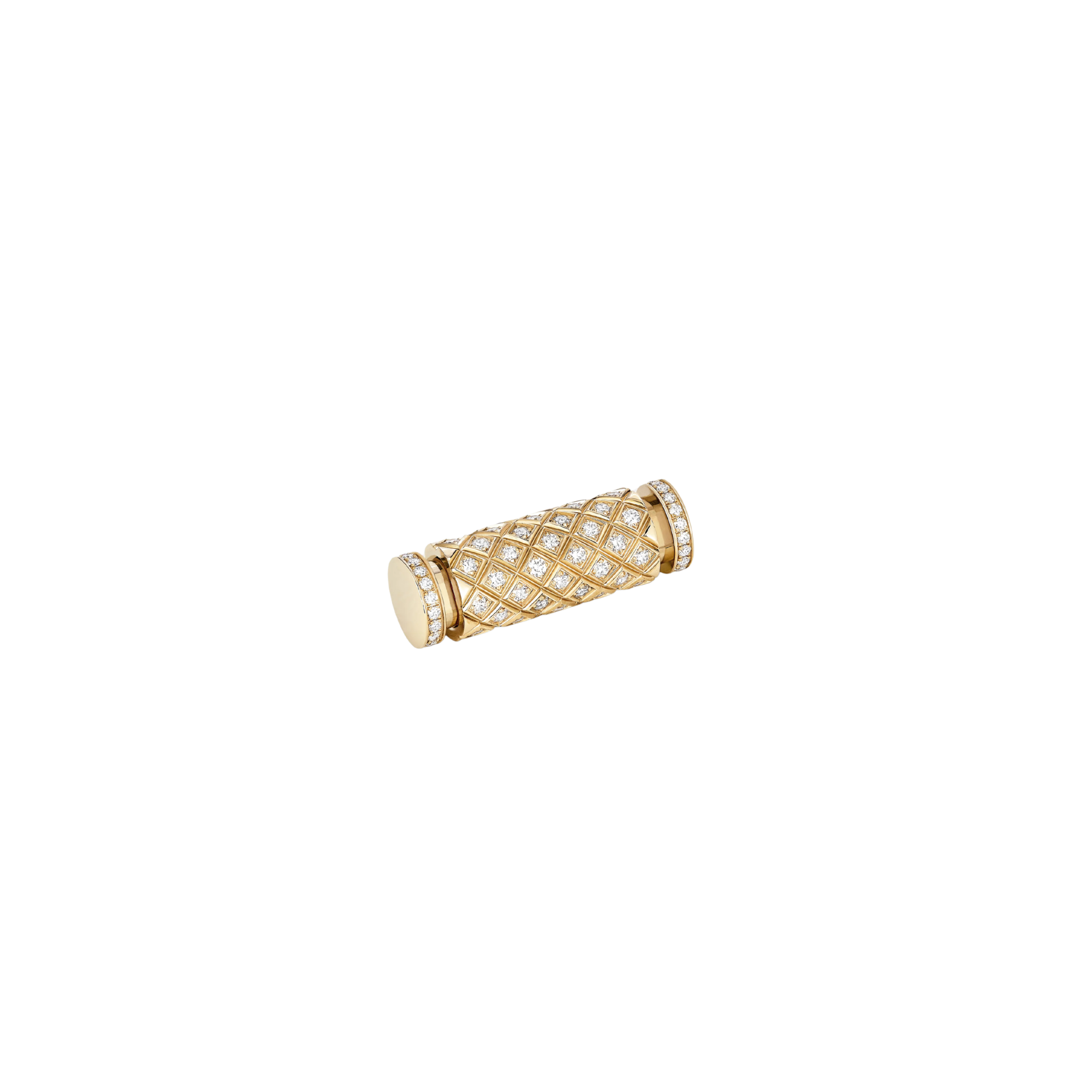 18k Yellow Gold Diamonds Latch Pendant