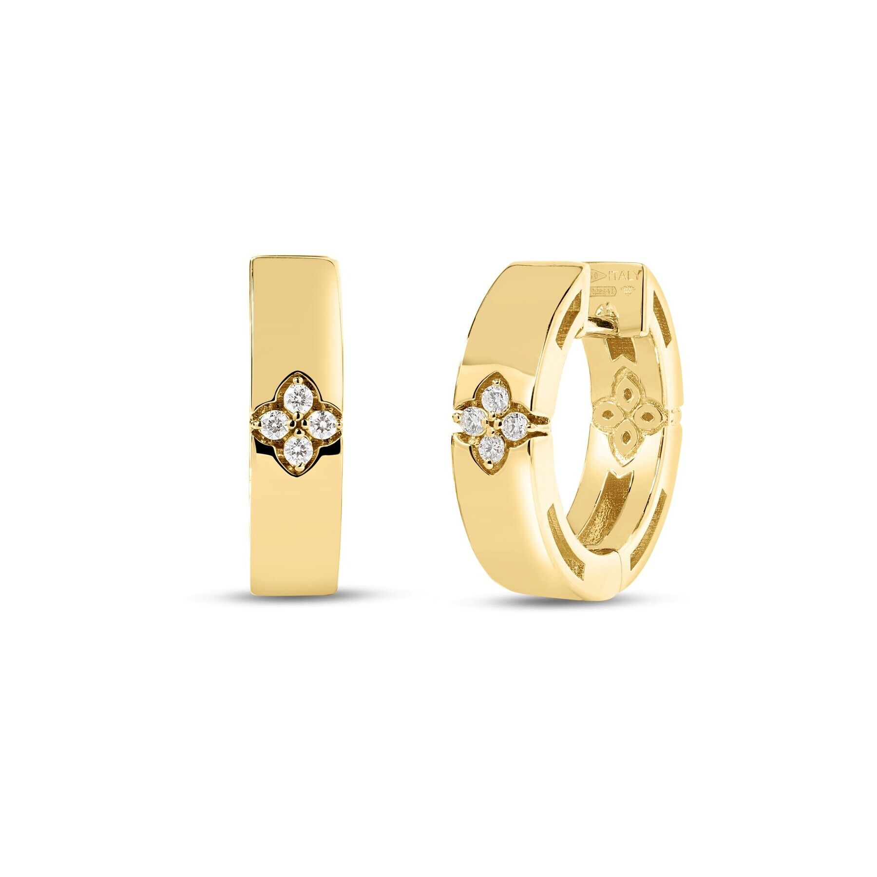 18k Yellow Gold Love In Verona Diamond Earrings