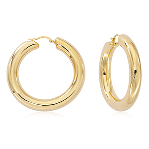 14k Yellow Gold Hoop Earrings