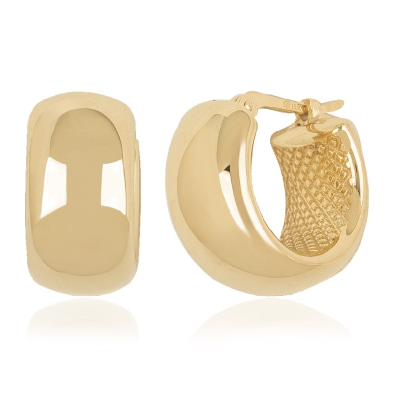 14k Yellow Gold Hoop Earrings