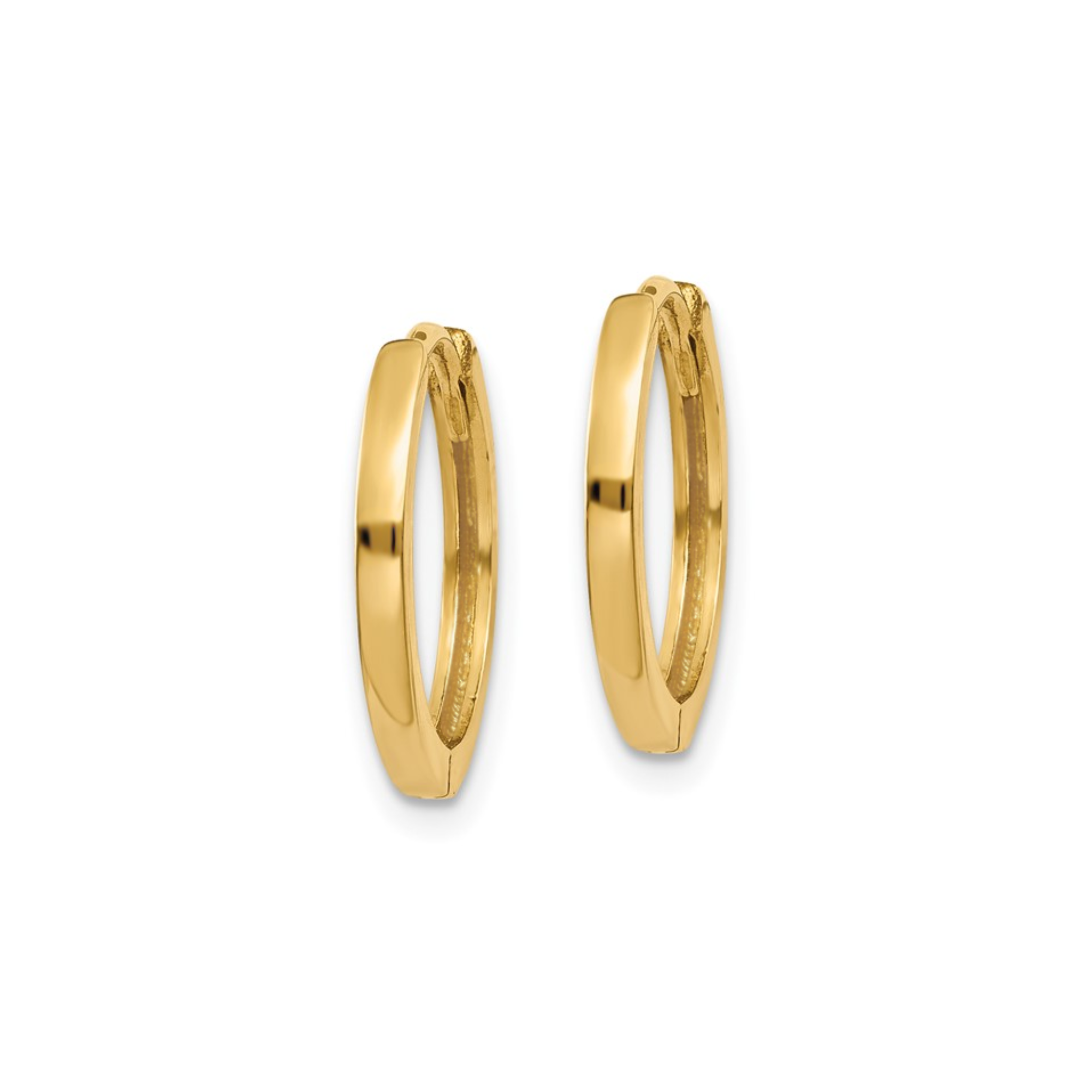 14k Yellow Gold Huggie Earrings