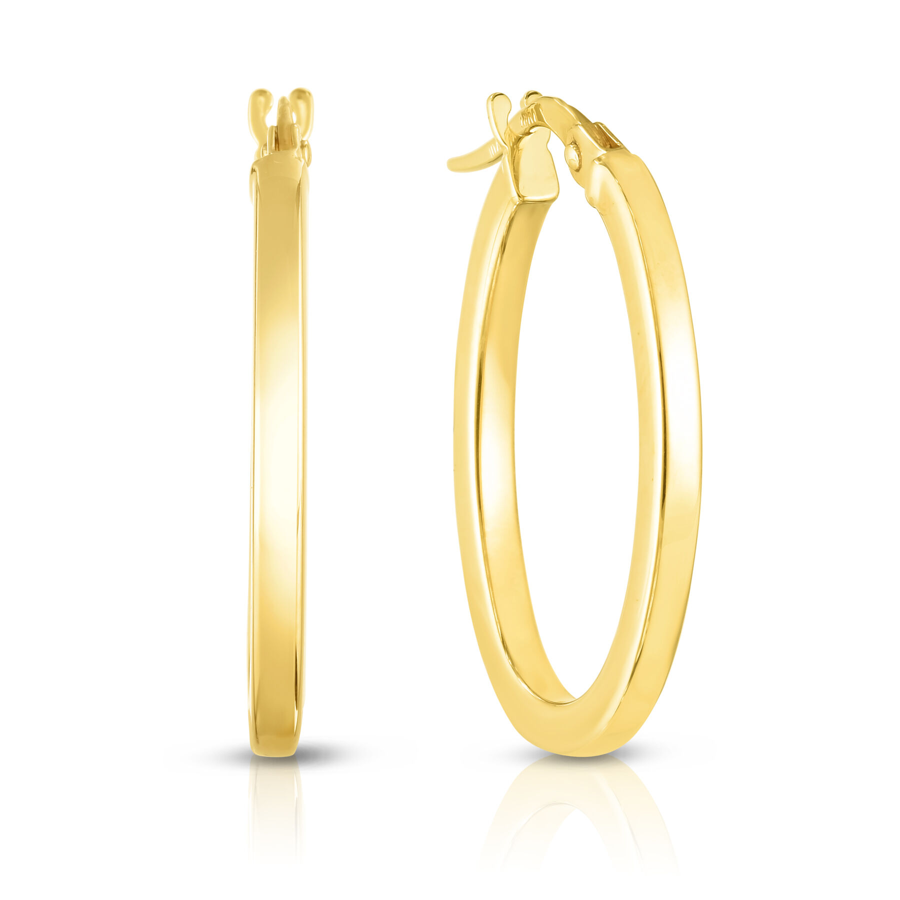 18k Yellow Gold Designer Gold Earrings