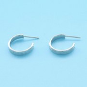 Sterling Silver Sil Hoop Earrings